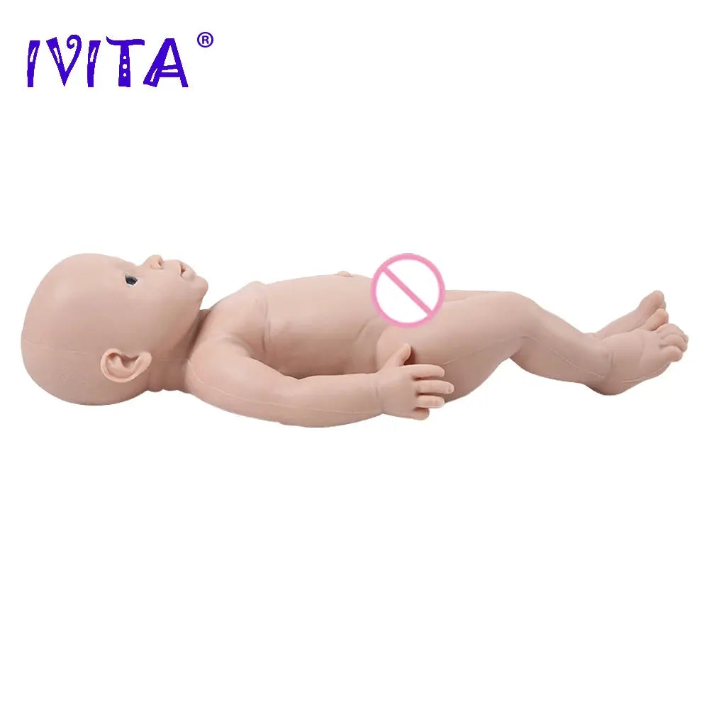 IVITA WG1503 16inch 2000g 100% Full Silicone Reborn Baby Doll Unpainted Unfinished High Quality Dolls DIY Blank Children Toys lifelikesiliconereborns.com