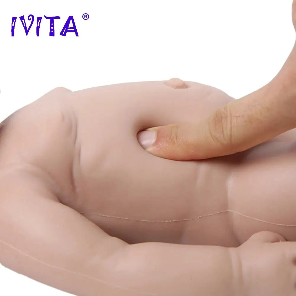 IVITA WG1503 16inch 2000g 100% Full Silicone Reborn Baby Doll Unpainted Unfinished High Quality Dolls DIY Blank Children Toys lifelikesiliconereborns.com