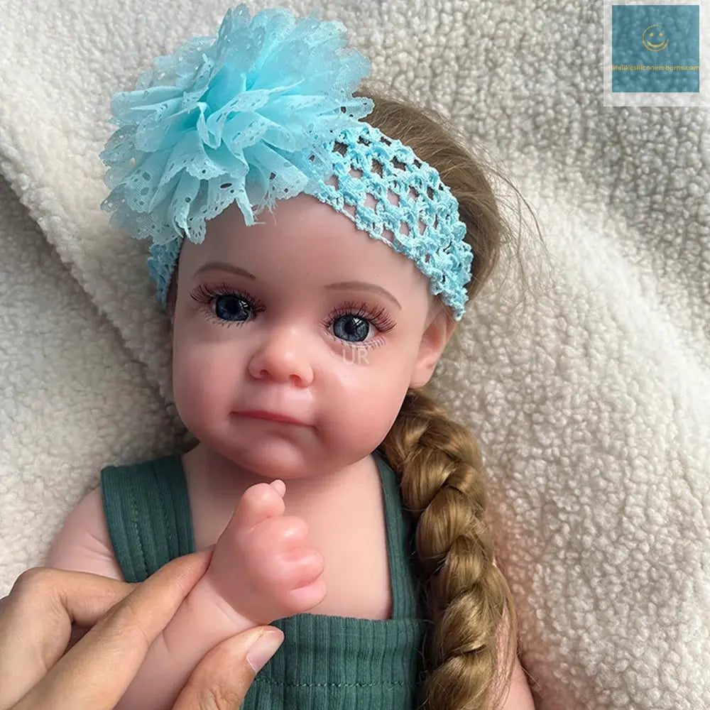 Kids Christmas Gift 50CM 20" Stretchy Soft Silicone Reborn Baby Doll Blank Unpainted or Painted Lifelike Newborn Girl lifelikesiliconereborns.com