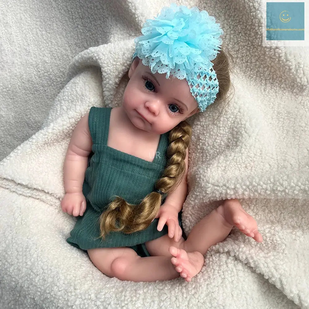 Kids Christmas Gift 50CM 20" Stretchy Soft Silicone Reborn Baby Doll Blank Unpainted or Painted Lifelike Newborn Girl lifelikesiliconereborns.com