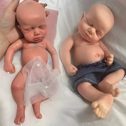 Kids Parent Gift Soft 13" ifelike Silicone Reborn Baby Doll Loulou for New Year Halloween Thanksgiving Christmas Easter Festival lifelikesiliconereborns.com