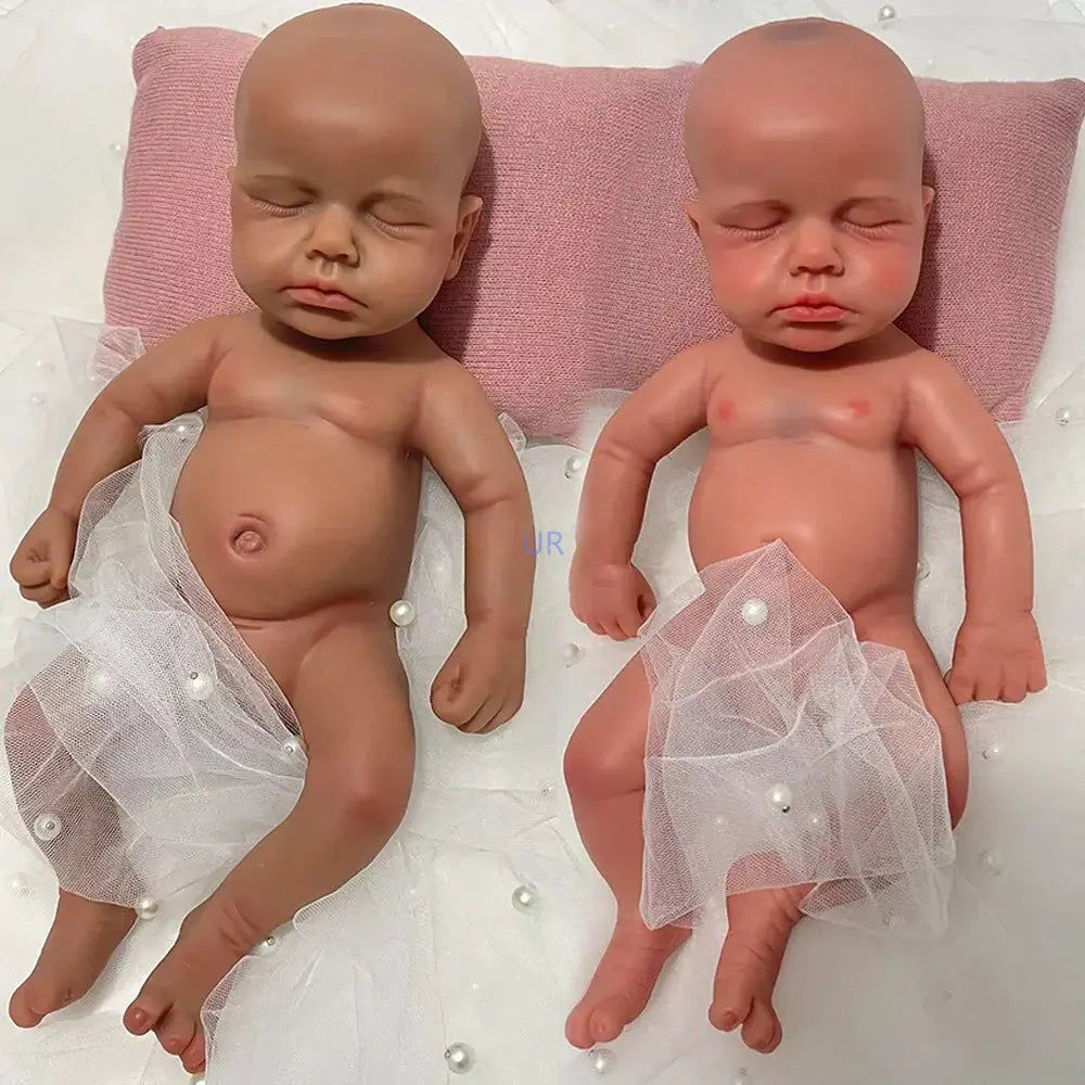 Kids Parent Gift Soft 13" ifelike Silicone Reborn Baby Doll Loulou for New Year Halloween Thanksgiving Christmas Easter Festival lifelikesiliconereborns.com