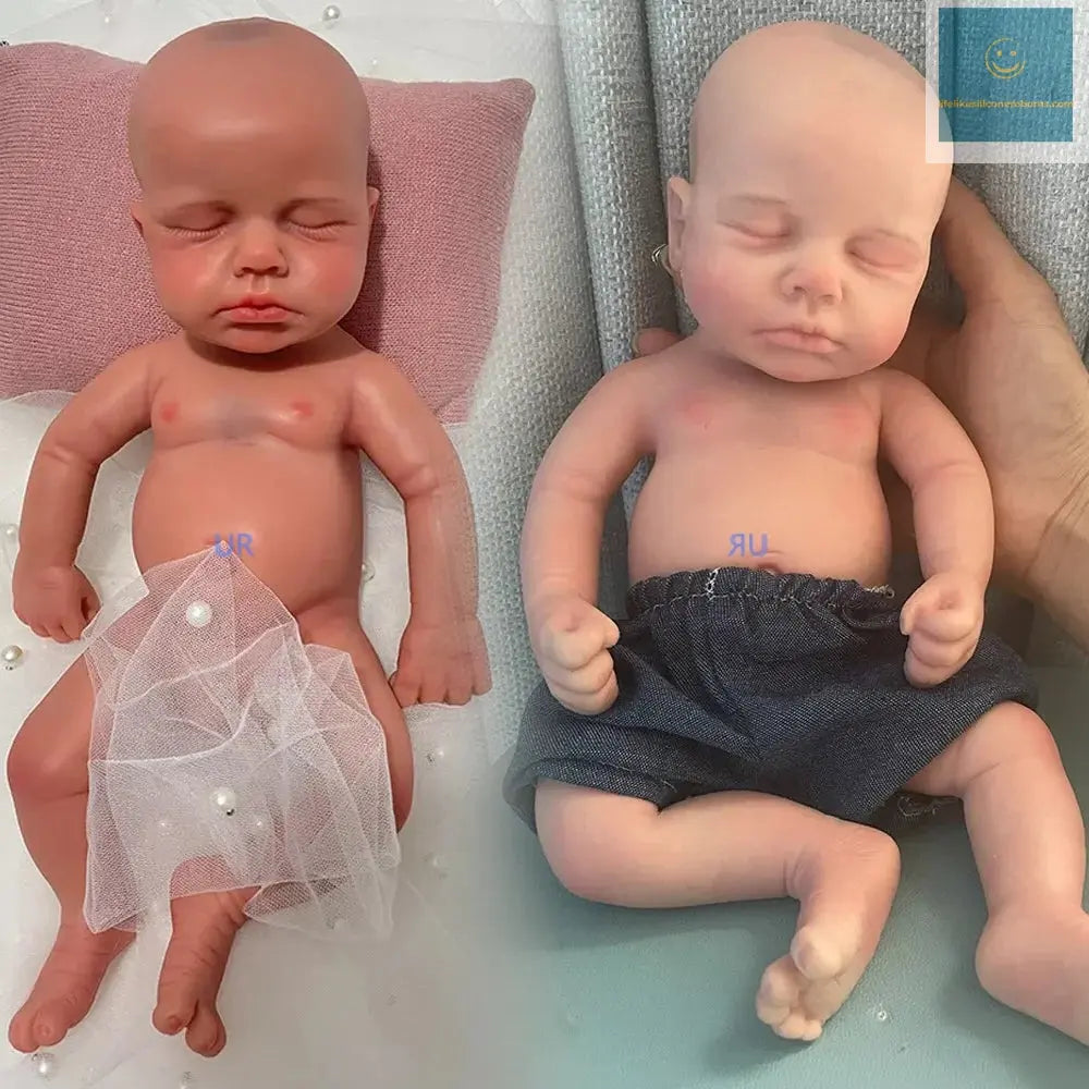 Kids Parent Gift Soft 13" ifelike Silicone Reborn Baby Doll Loulou for New Year Halloween Thanksgiving Christmas Easter Festival lifelikesiliconereborns.com