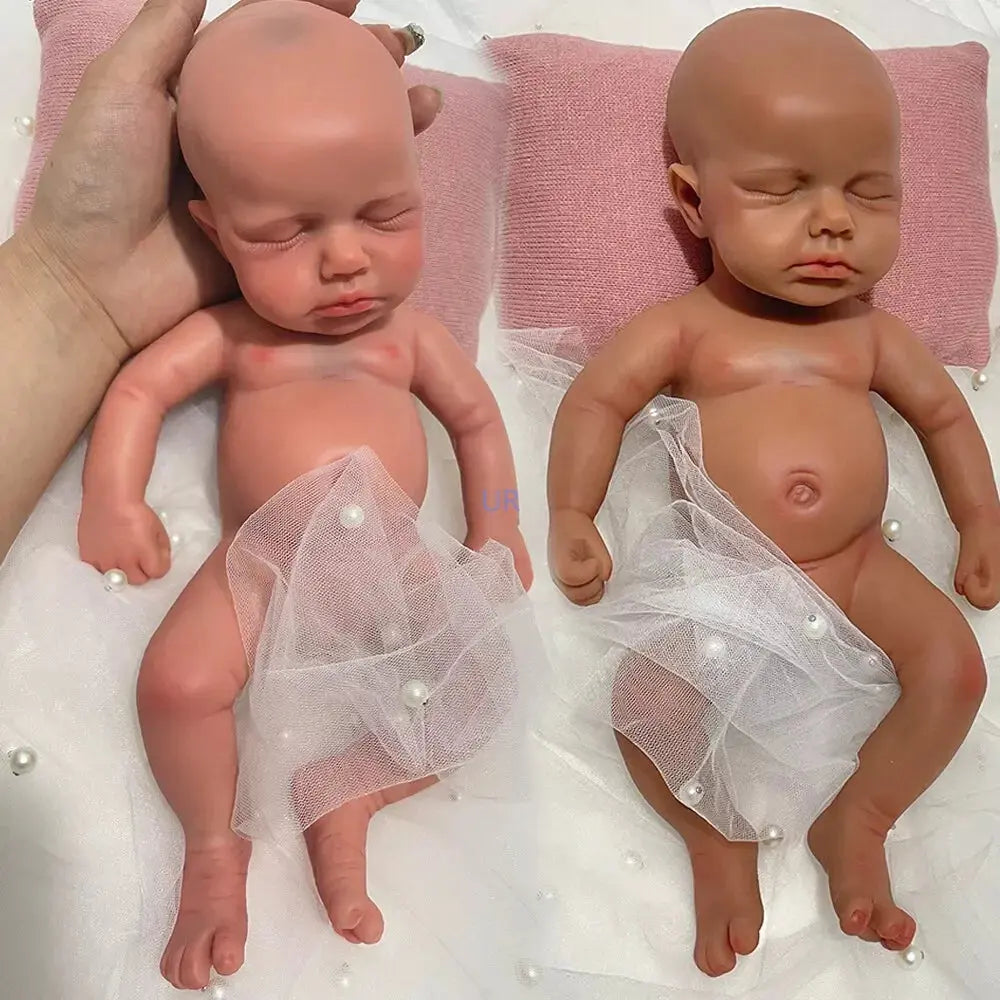 Kids Parent Gift Soft 13" ifelike Silicone Reborn Baby Doll Loulou for New Year Halloween Thanksgiving Christmas Easter Festival lifelikesiliconereborns.com