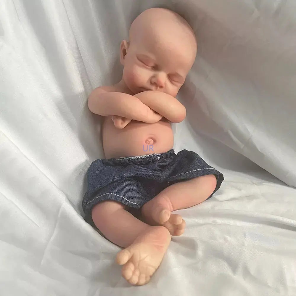Kids Parent Gift Soft 13" ifelike Silicone Reborn Baby Doll Loulou for New Year Halloween Thanksgiving Christmas Easter Festival lifelikesiliconereborns.com