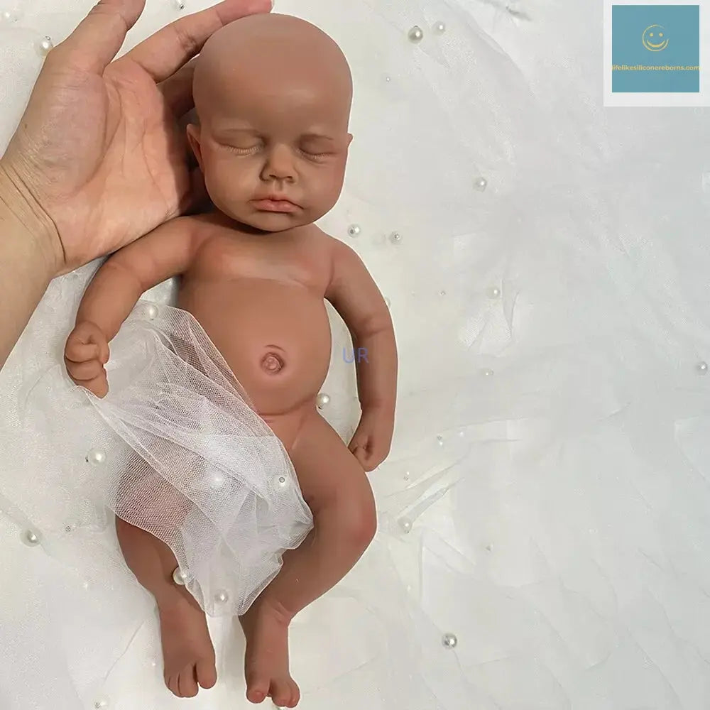 Kids Parent Gift Soft 13" ifelike Silicone Reborn Baby Doll Loulou for New Year Halloween Thanksgiving Christmas Easter Festival lifelikesiliconereborns.com