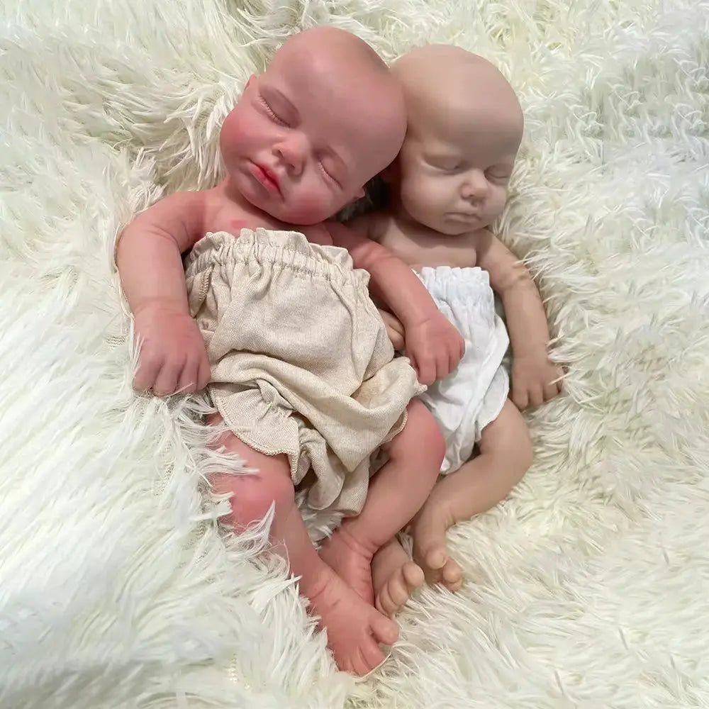 Kids Parent Gift Soft 13" ifelike Silicone Reborn Baby Doll Loulou for New Year Halloween Thanksgiving Christmas Easter Festival lifelikesiliconereborns.com
