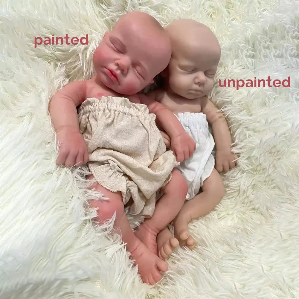 Kids Parent Gift Soft 13" ifelike Silicone Reborn Baby Doll Loulou for New Year Halloween Thanksgiving Christmas Easter Festival lifelikesiliconereborns.com