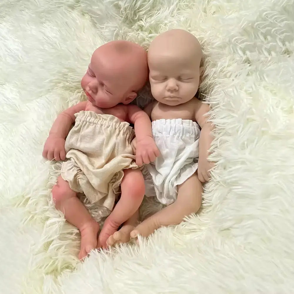 Kids Parent Gift Soft 13" ifelike Silicone Reborn Baby Doll Loulou for New Year Halloween Thanksgiving Christmas Easter Festival lifelikesiliconereborns.com