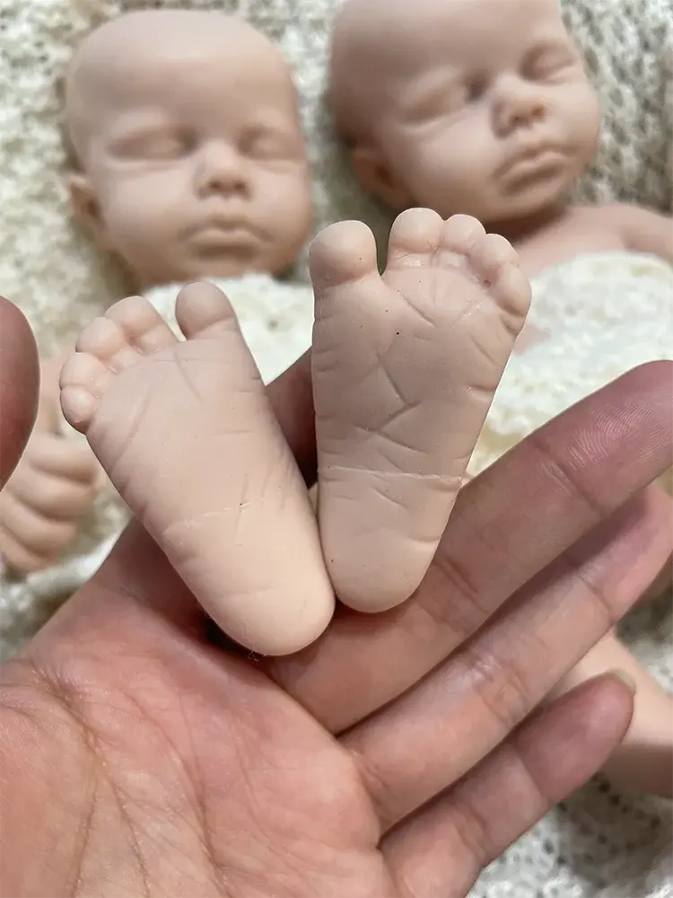 Kids Parent Gift Soft 13" ifelike Silicone Reborn Baby Doll Loulou for New Year Halloween Thanksgiving Christmas Easter Festival lifelikesiliconereborns.com