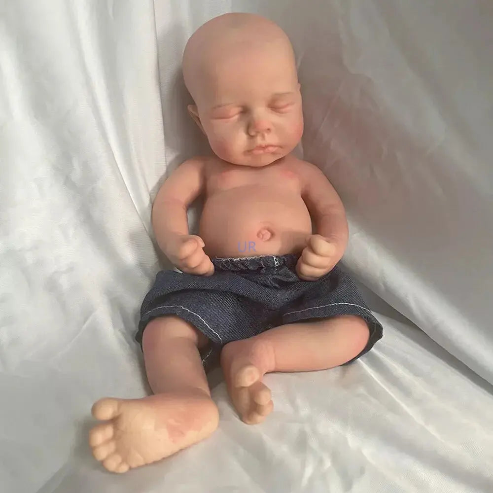 Kids Parent Gift Soft 13" ifelike Silicone Reborn Baby Doll Loulou for New Year Halloween Thanksgiving Christmas Easter Festival lifelikesiliconereborns.com