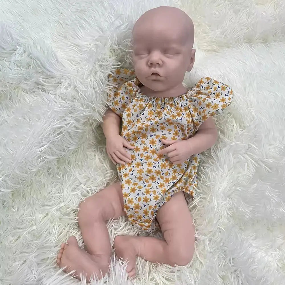 Lifelike 18 Inch Silicone Reborn Baby Dolls Lifelike Newborn Sleeping Girl Handmade Real Life Soft Weighted Body Gift Toy lifelikesiliconereborns.com