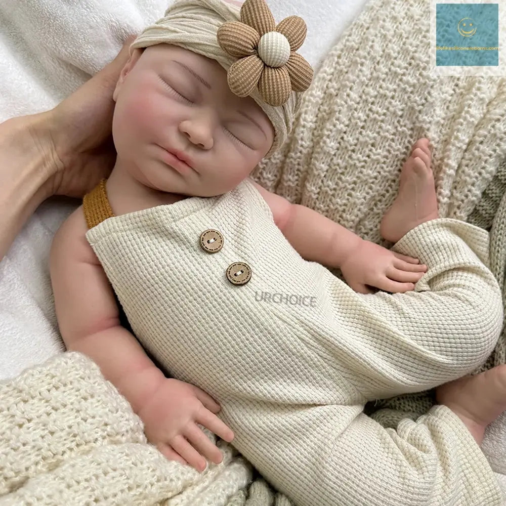 Lifelike 22" Soft Silicone Reborn Baby Girl Handcrafted Painted Newborn Silicone Doll For Diy Art Collection Christmas Gifts lifelikesiliconereborns.com