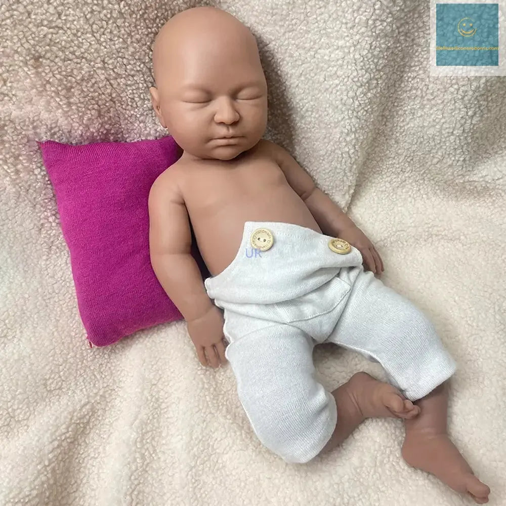 Lifelike 22" Soft Silicone Reborn Baby Girl Handcrafted Painted Newborn Silicone Doll For Diy Art Collection Christmas Gifts lifelikesiliconereborns.com
