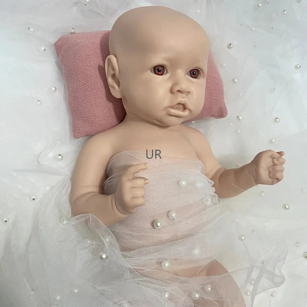 Lifelike Details 18Inch Full Body Solid Baby Girl Washable Silicone Reborn Doll  for Education Collectibles Birthday Gift lifelikesiliconereborns.com