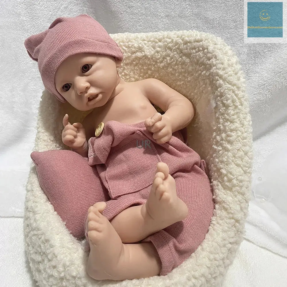 Lifelike Details 18Inch Full Body Solid Baby Girl Washable Silicone Reborn Doll  for Education Collectibles Birthday Gift lifelikesiliconereborns.com