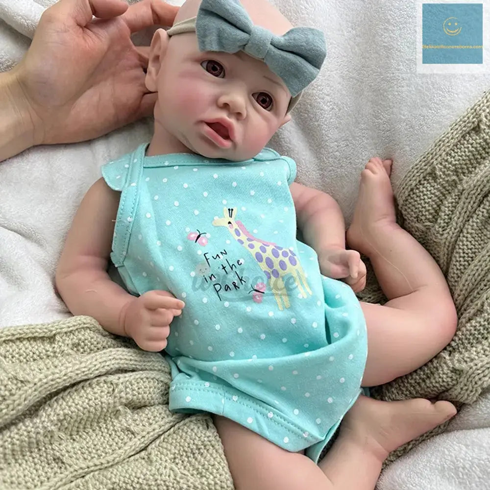 Lifelike Details 18Inch Full Body Solid Baby Girl Washable Silicone Reborn Doll  for Education Collectibles Birthday Gift lifelikesiliconereborns.com