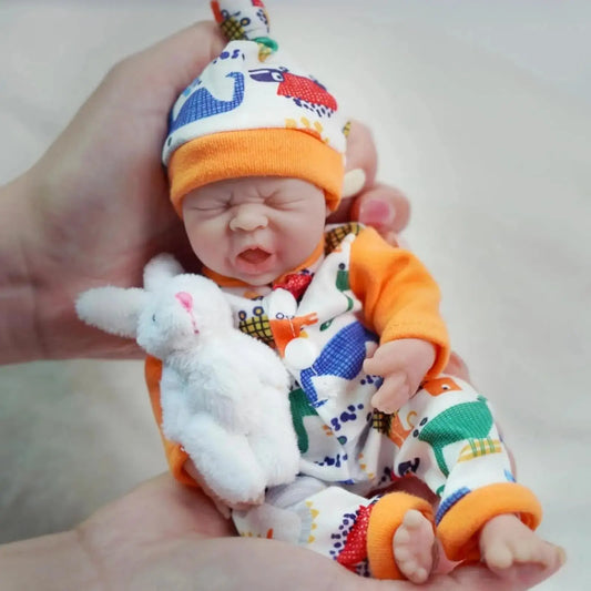 Lifelike Reborn Baby Dolls 7 inch Full Soft Silicone  Body That Look Real,Not Vinyl Dolls For kids Gift lifelikesiliconereborns.com