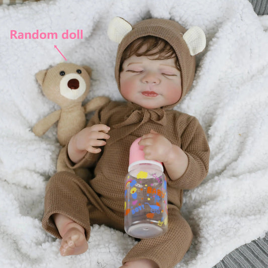 Lifereborn 19inch 3D-painting Skin Lifelike  Soft Silicone Asleep Pascale Silicone Vinyl Reborn Dolls for Girls Gifts lifelikesiliconereborns.com