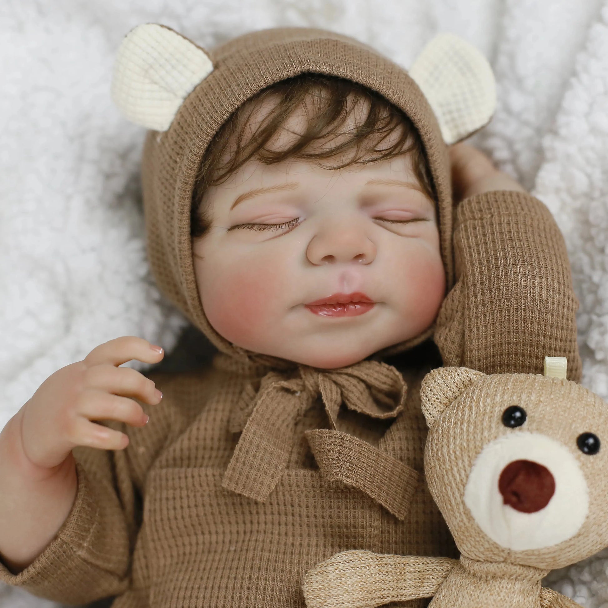 Lifereborn 19inch 3D-painting Skin Lifelike  Soft Silicone Asleep Pascale Silicone Vinyl Reborn Dolls for Girls Gifts lifelikesiliconereborns.com
