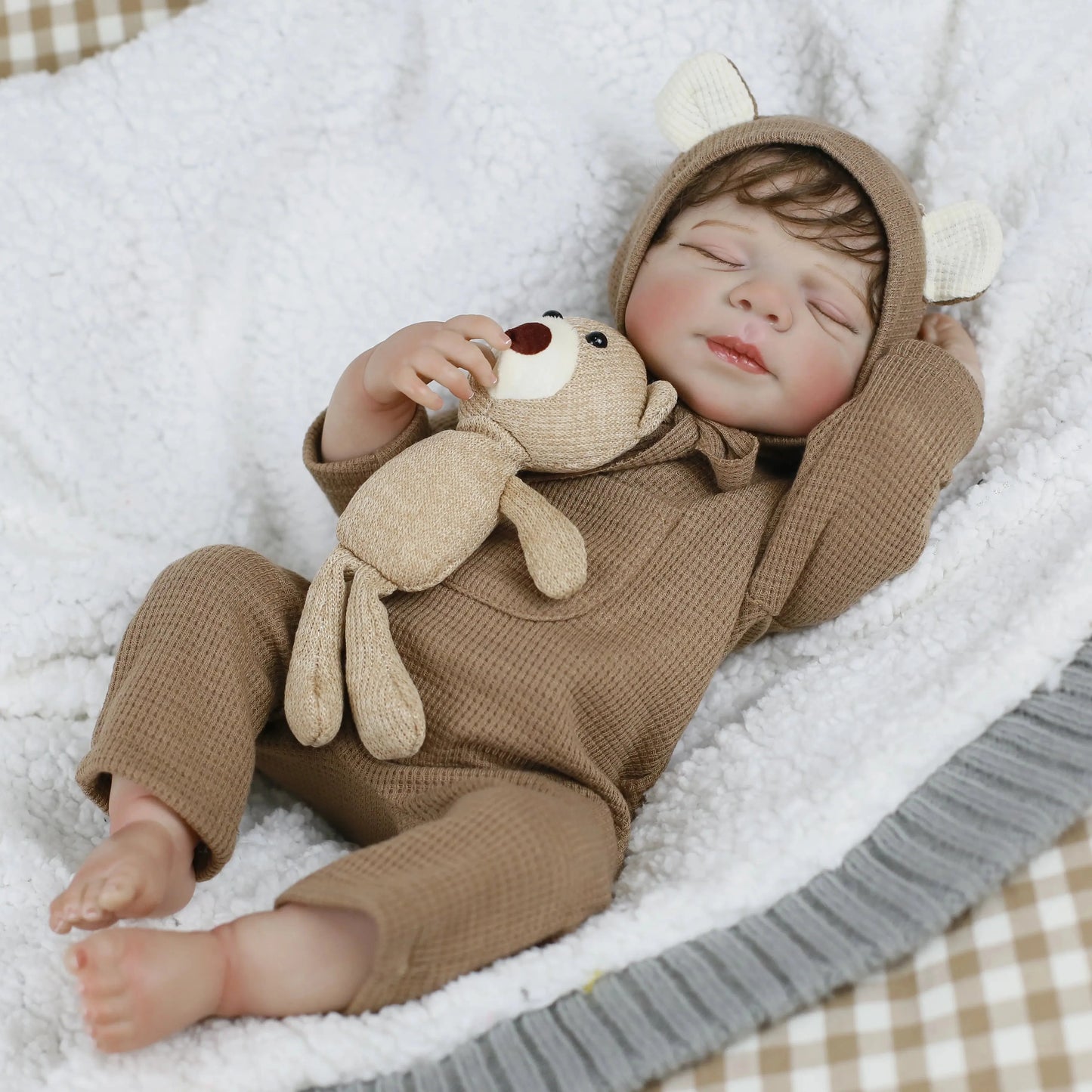 Lifereborn 19inch 3D-painting Skin Lifelike  Soft Silicone Asleep Pascale Silicone Vinyl Reborn Dolls for Girls Gifts lifelikesiliconereborns.com