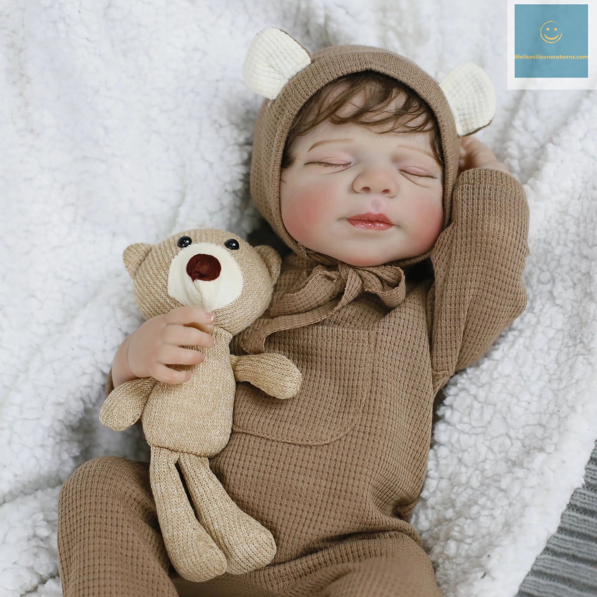 Lifereborn 19inch 3D-painting Skin Lifelike  Soft Silicone Asleep Pascale Silicone Vinyl Reborn Dolls for Girls Gifts lifelikesiliconereborns.com
