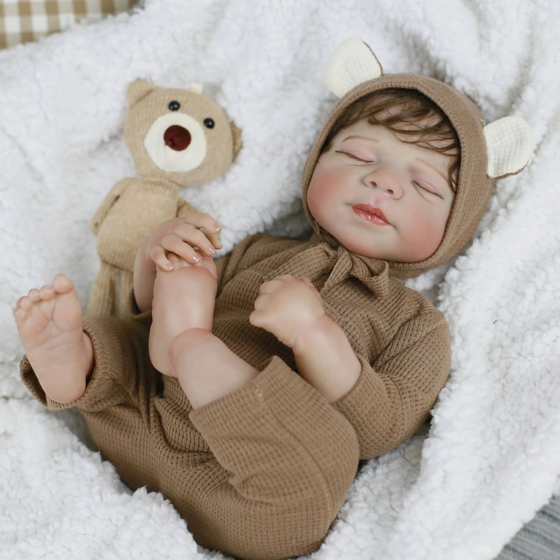 Lifereborn 19inch 3D-painting Skin Lifelike  Soft Silicone Asleep Pascale Silicone Vinyl Reborn Dolls for Girls Gifts lifelikesiliconereborns.com