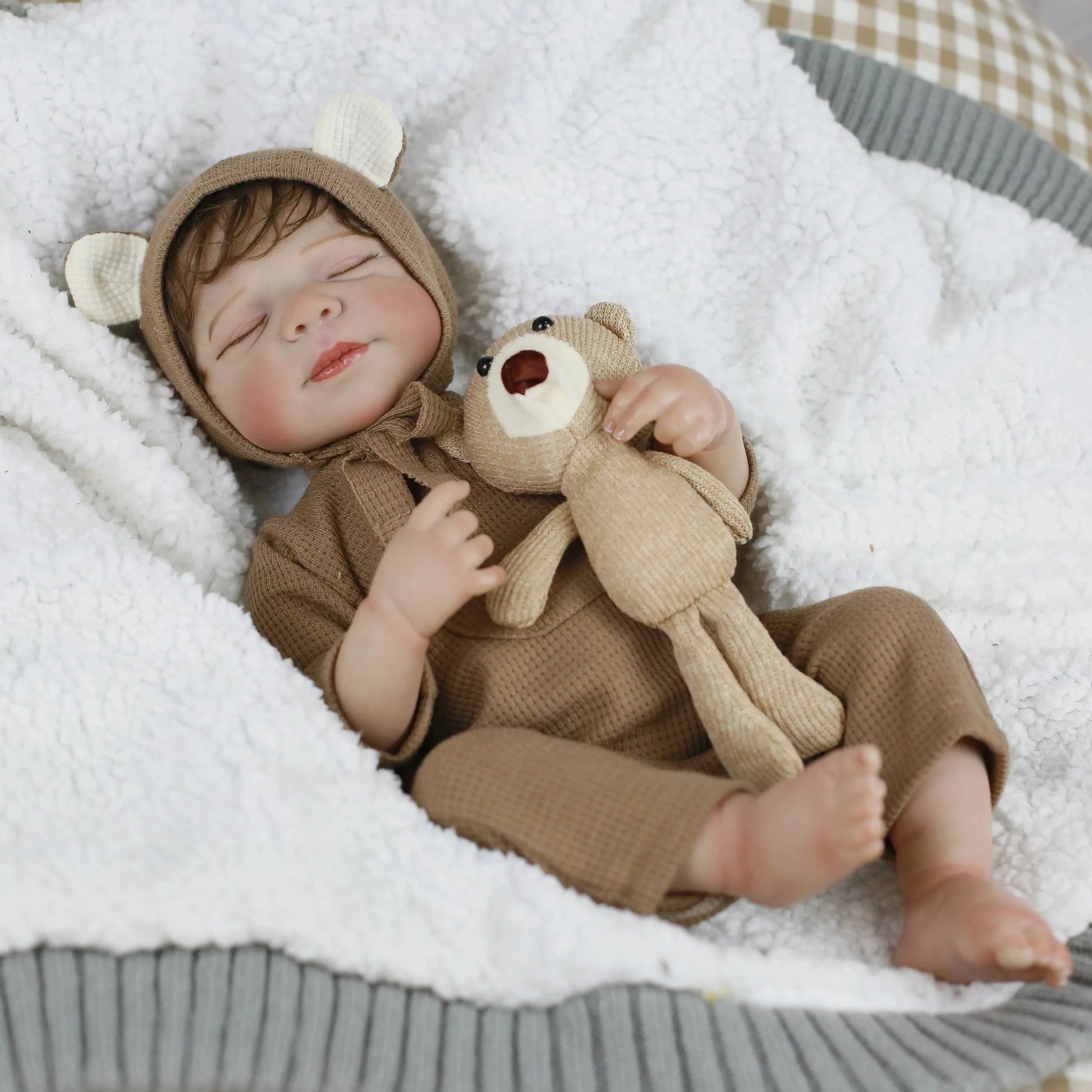 Lifereborn 19inch 3D-painting Skin Lifelike  Soft Silicone Asleep Pascale Silicone Vinyl Reborn Dolls for Girls Gifts lifelikesiliconereborns.com