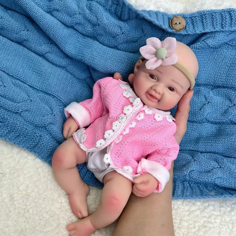 Micro 30cm Whole Soft Silicone Reborn Baby Girl Lifelike Visible Veins Washable Newborn Cute Doll for Anti-Stress Kids Toy lifelikesiliconereborns.com