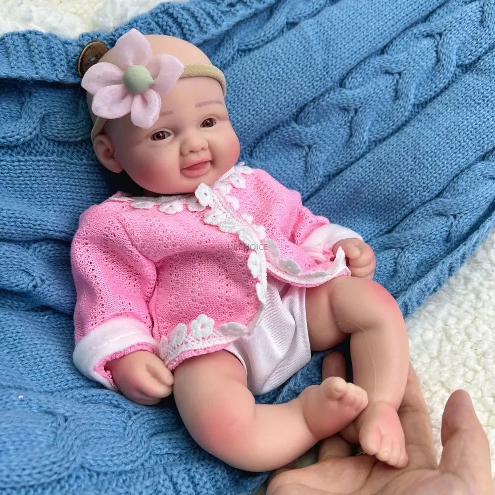 Micro 30cm Whole Soft Silicone Reborn Baby Girl Lifelike Visible Veins Washable Newborn Cute Doll for Anti-Stress Kids Toy lifelikesiliconereborns.com