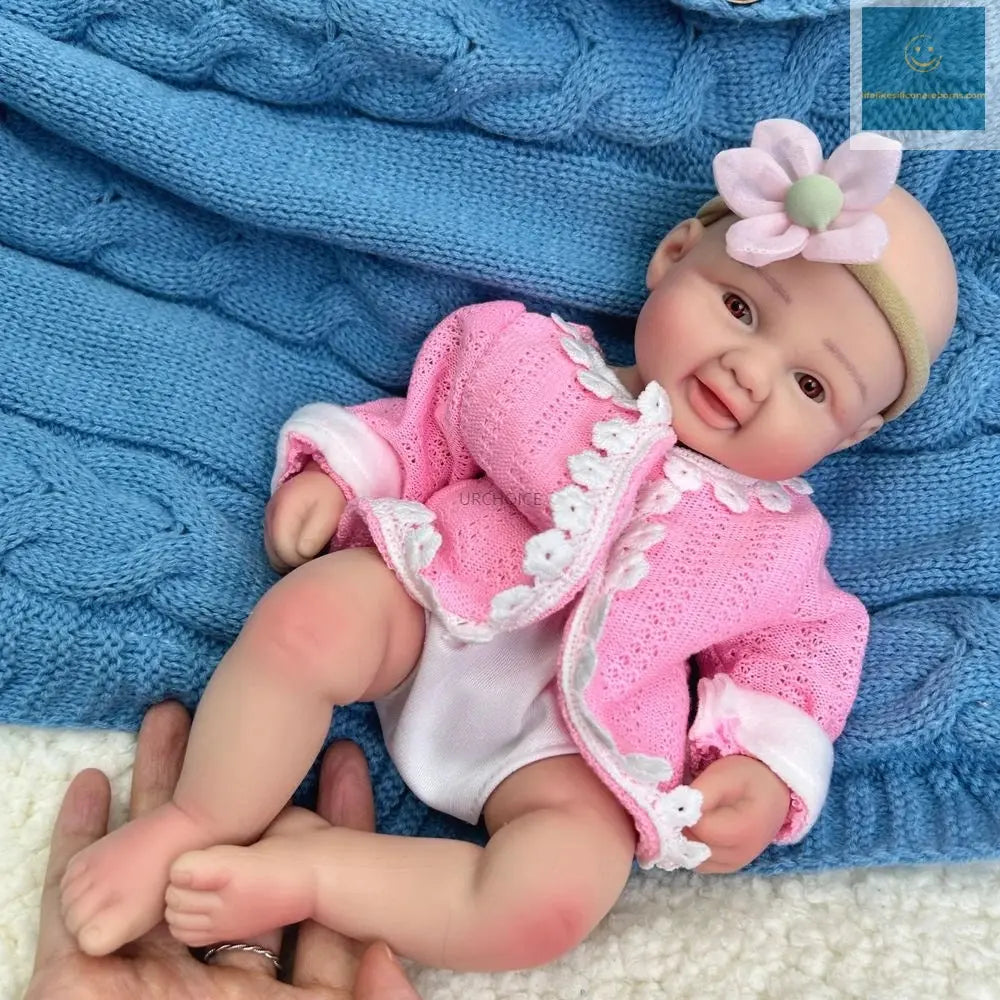 Micro 30cm Whole Soft Silicone Reborn Baby Girl Lifelike Visible Veins Washable Newborn Cute Doll for Anti-Stress Kids Toy lifelikesiliconereborns.com