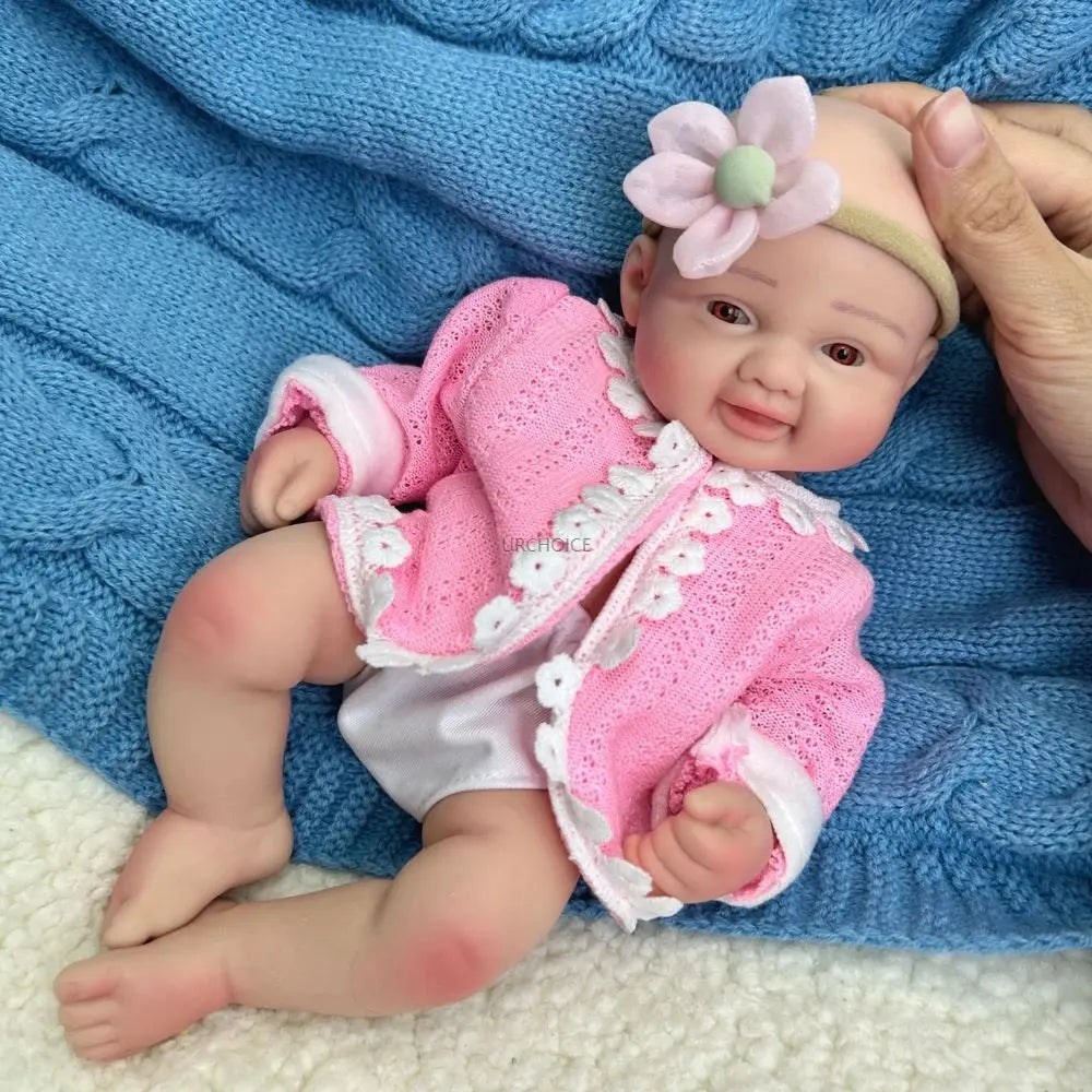 Micro 30cm Whole Soft Silicone Reborn Baby Girl Lifelike Visible Veins Washable Newborn Cute Doll for Anti-Stress Kids Toy lifelikesiliconereborns.com