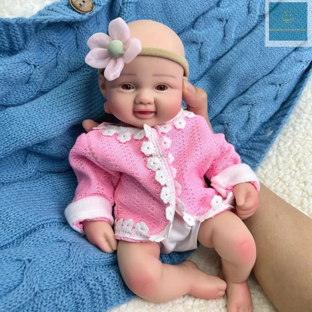 Micro 30cm Whole Soft Silicone Reborn Baby Girl Lifelike Visible Veins Washable Newborn Cute Doll for Anti-Stress Kids Toy lifelikesiliconereborns.com