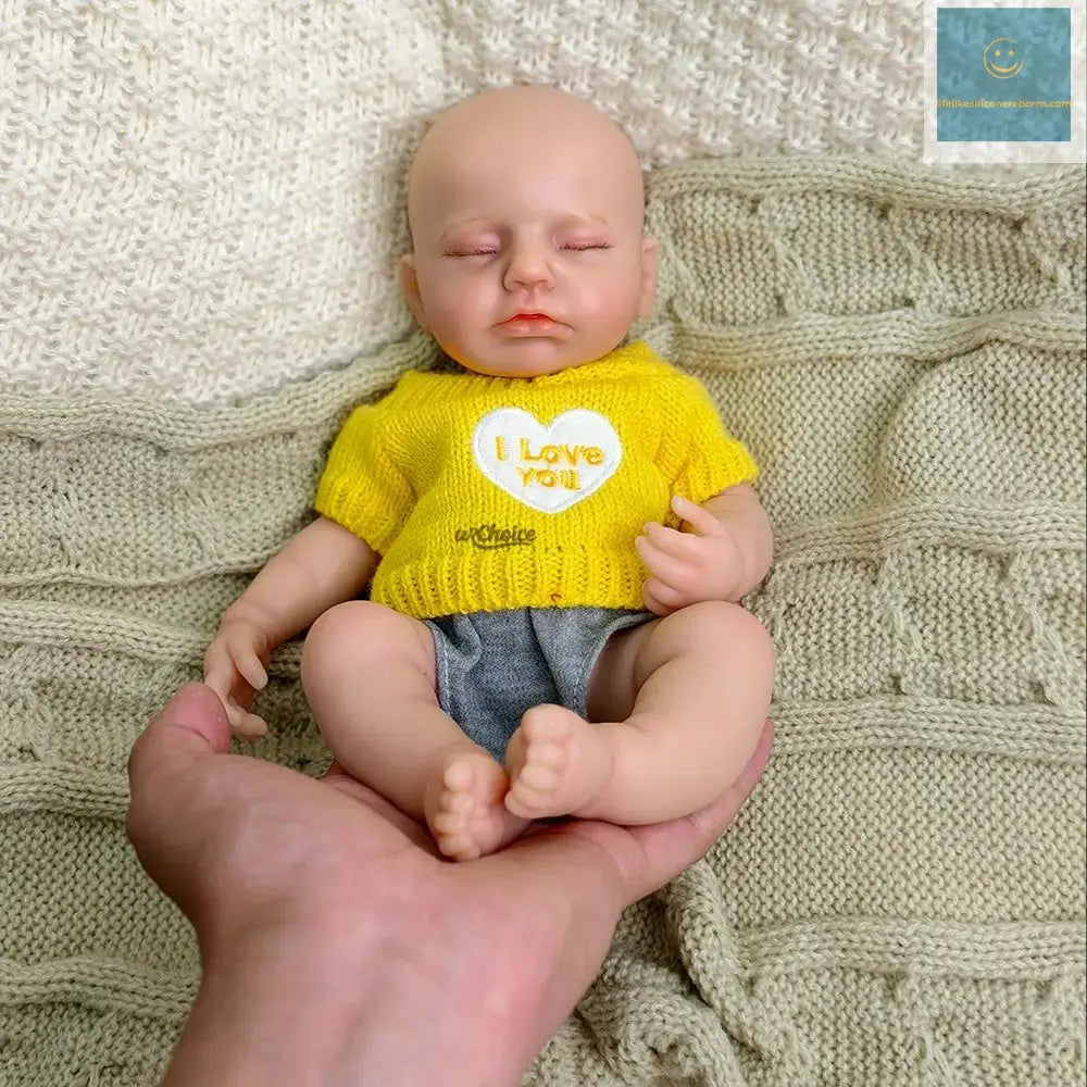 Mini 12 Inch 30CM Full Soft Silicone Reborn Baby Girl Can Open Mouth Washable Doll for Daughter Birthday Christmas Gift lifelikesiliconereborns.com