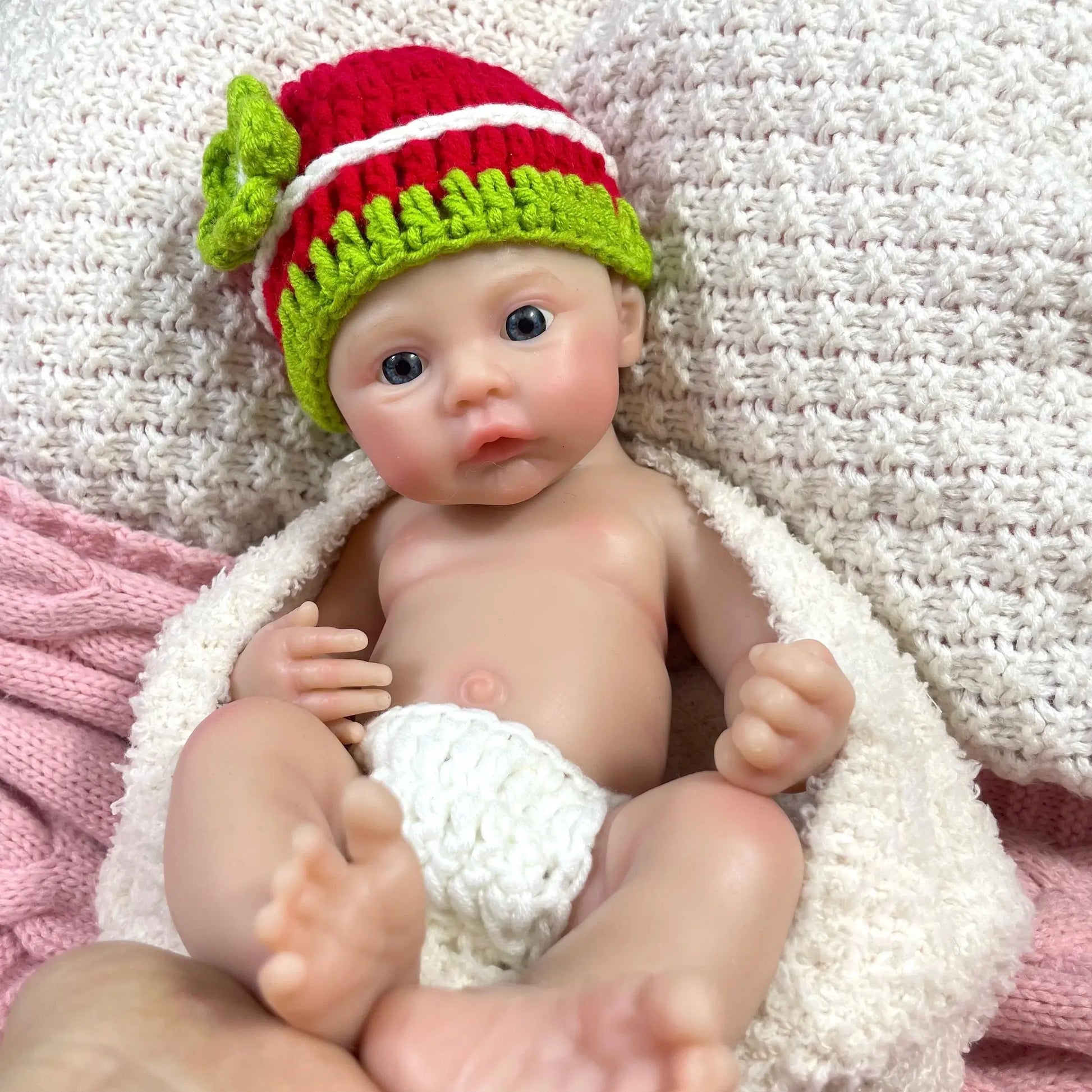 Mini 33CM Painted Soft Silicone Reborn Baby Meadow Doll Girl Washable Body Solid Silicone Body Birthday Christmas Gift lifelikesiliconereborns.com