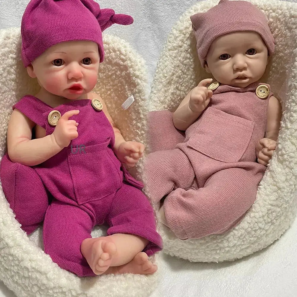 Mother-To-Be Nursery Kids Xmas Gift Parents Lifelike18 Inch Soft Silicone Reborn Doll African Newborn Girl Balck Skin Baby lifelikesiliconereborns.com