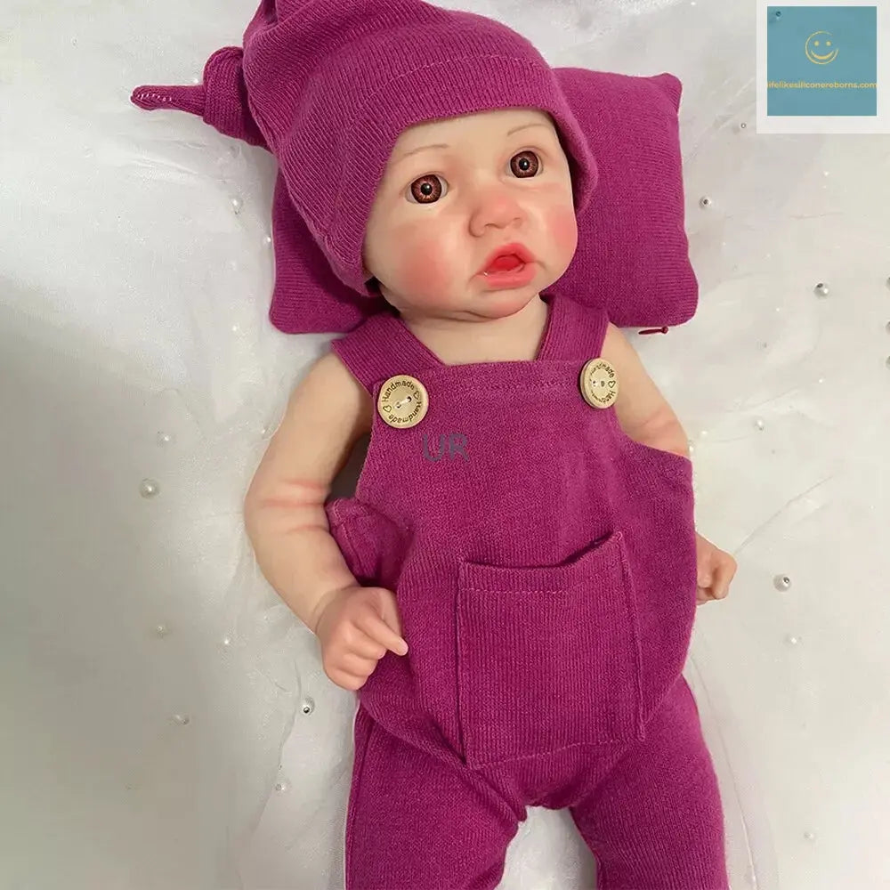 Mother-To-Be Nursery Kids Xmas Gift Parents Lifelike18 Inch Soft Silicone Reborn Doll African Newborn Girl Balck Skin Baby lifelikesiliconereborns.com