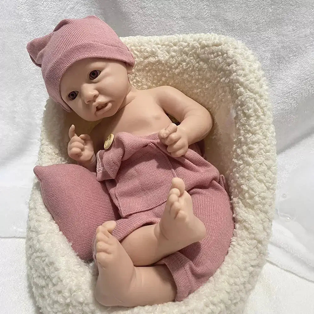 Mother-To-Be Nursery Kids Xmas Gift Parents Lifelike18 Inch Soft Silicone Reborn Doll African Newborn Girl Balck Skin Baby lifelikesiliconereborns.com