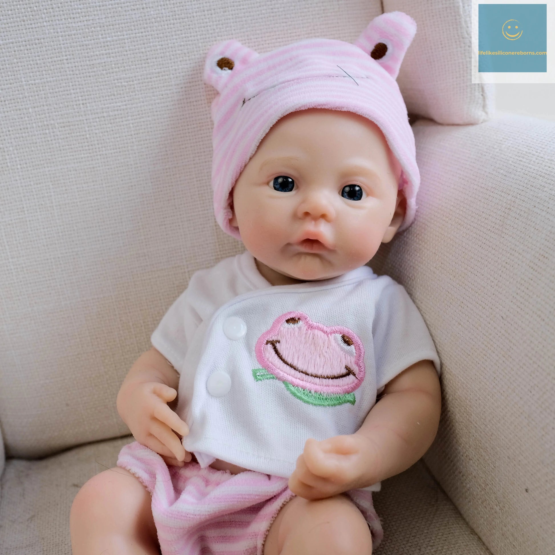 NPK 12inch Meadow Full Solid Silicone Flexible Elastic Super Soft Cute Small Size Squish Silicone Lifelike Reborn Bebe Doll lifelikesiliconereborns.com