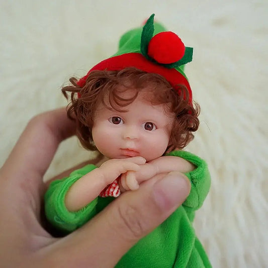 Newborn Mini reborn Baby Doll Realistic Newborn Silicone Full Body Cute Small Babies Realistic Simulation lifelikesiliconereborns.com