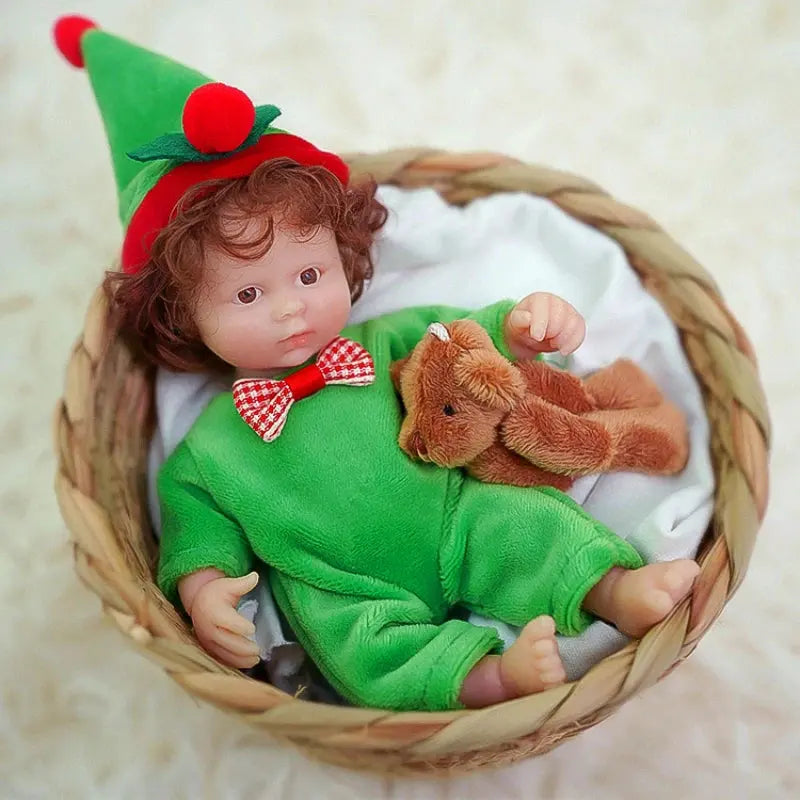 Newborn Mini reborn Baby Doll Realistic Newborn Silicone Full Body Cute Small Babies Realistic Simulation lifelikesiliconereborns.com