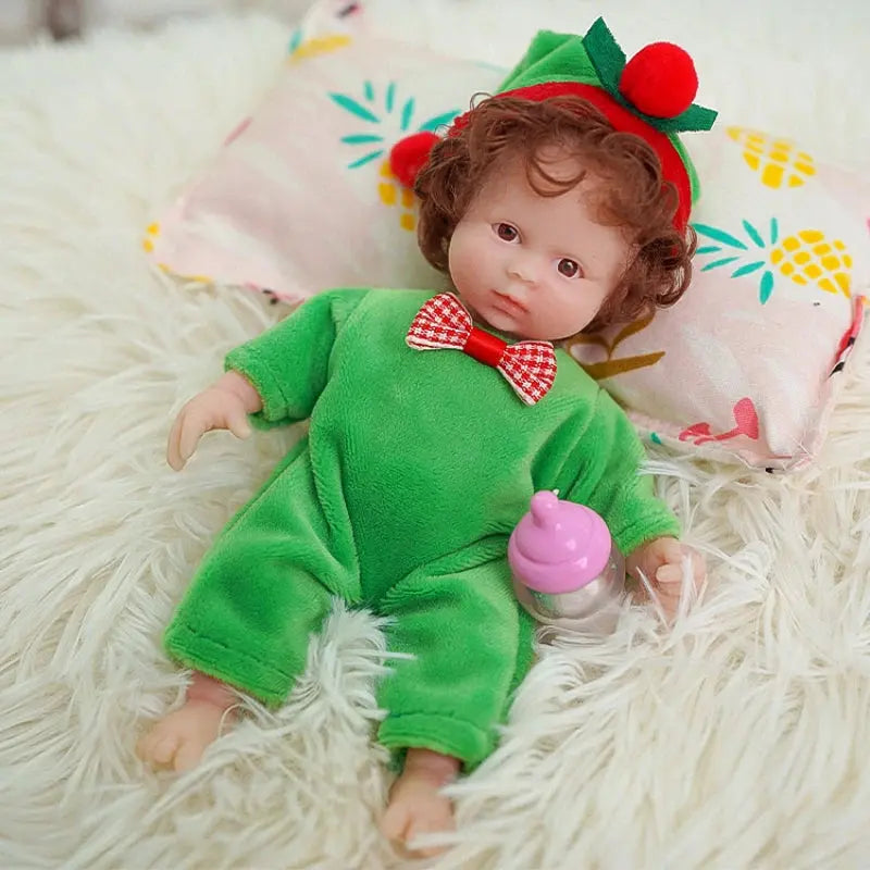 Newborn Mini reborn Baby Doll Realistic Newborn Silicone Full Body Cute Small Babies Realistic Simulation lifelikesiliconereborns.com