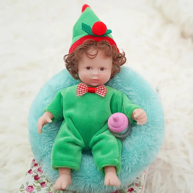 Newborn Mini reborn Baby Doll Realistic Newborn Silicone Full Body Cute Small Babies Realistic Simulation lifelikesiliconereborns.com