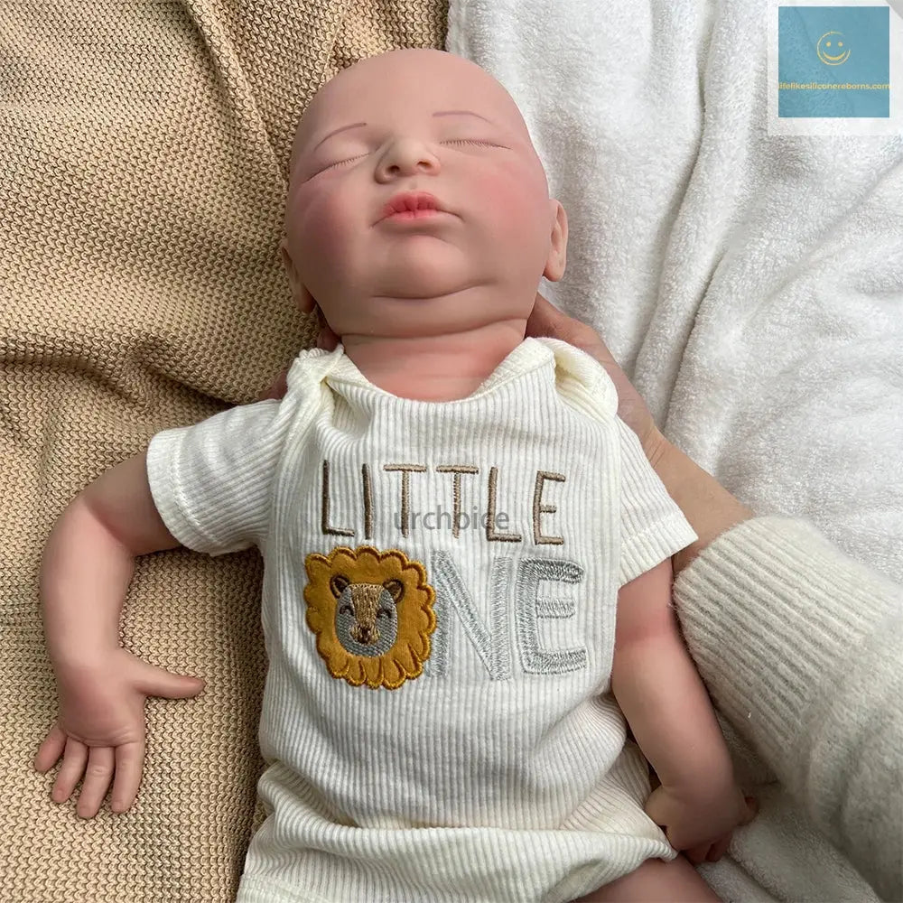 Newborn Silicone Baby Doll Full Body Weighted Hand Painted Reborn Doll Closed Eyes Lifelike Girl Collectibles DIY Reborne Artist lifelikesiliconereborns.com