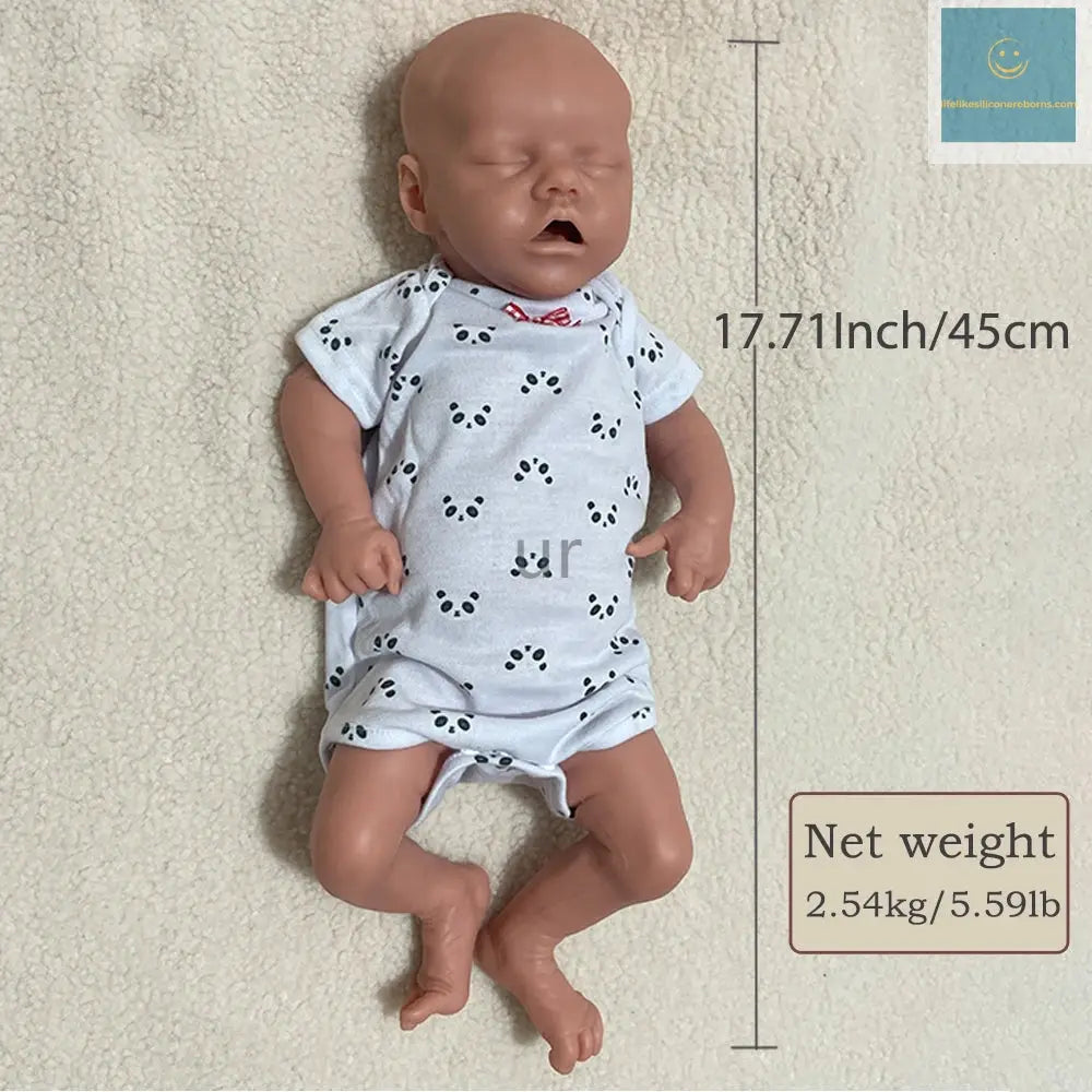 Newborn Unpainted 18'' Girl Full Body Platinum Silicone Reborn Baby Doll Washable Soft Handmade Dolls for Children Toys lifelikesiliconereborns.com