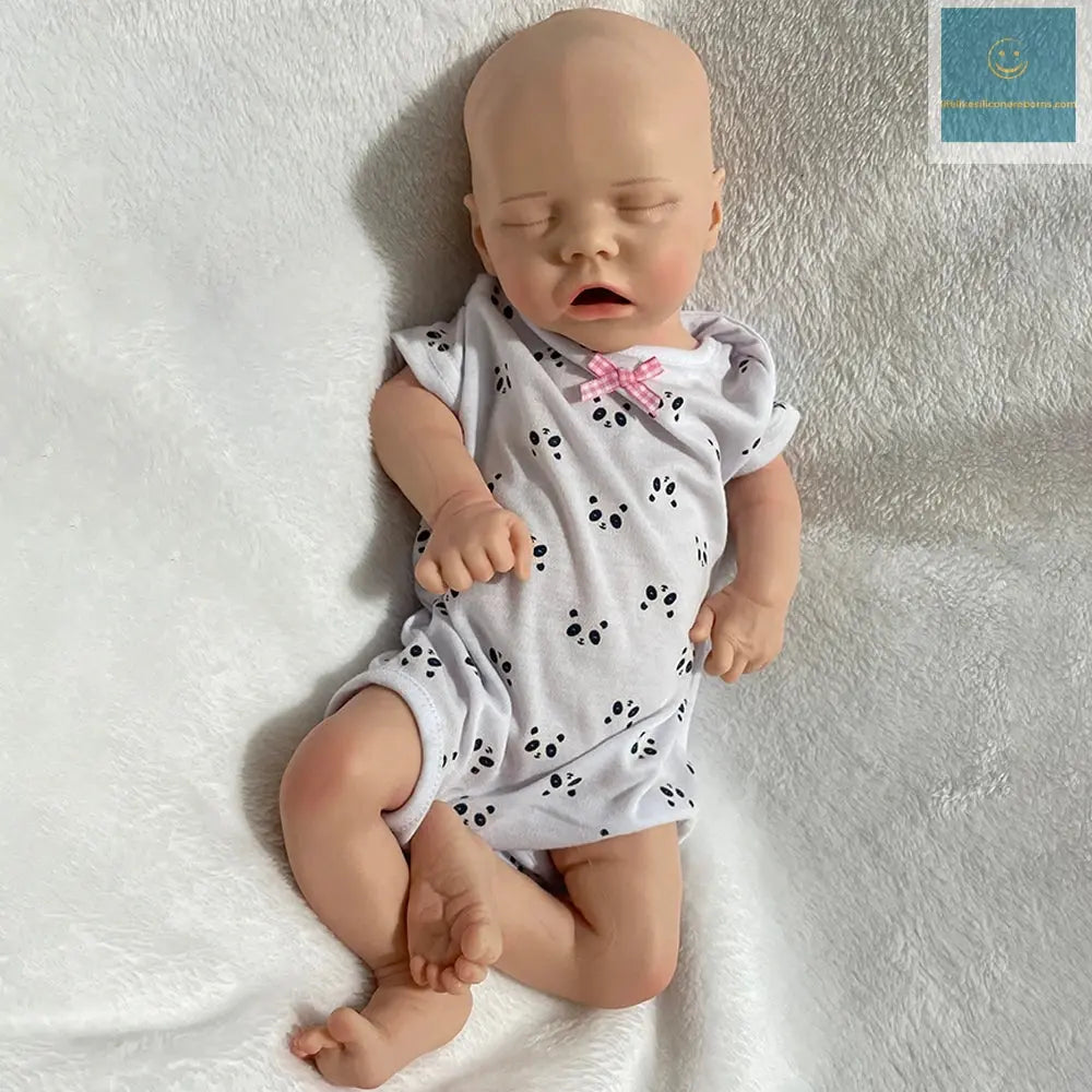 Newborn Unpainted 18'' Girl Full Body Platinum Silicone Reborn Baby Doll Washable Soft Handmade Dolls for Children Toys lifelikesiliconereborns.com