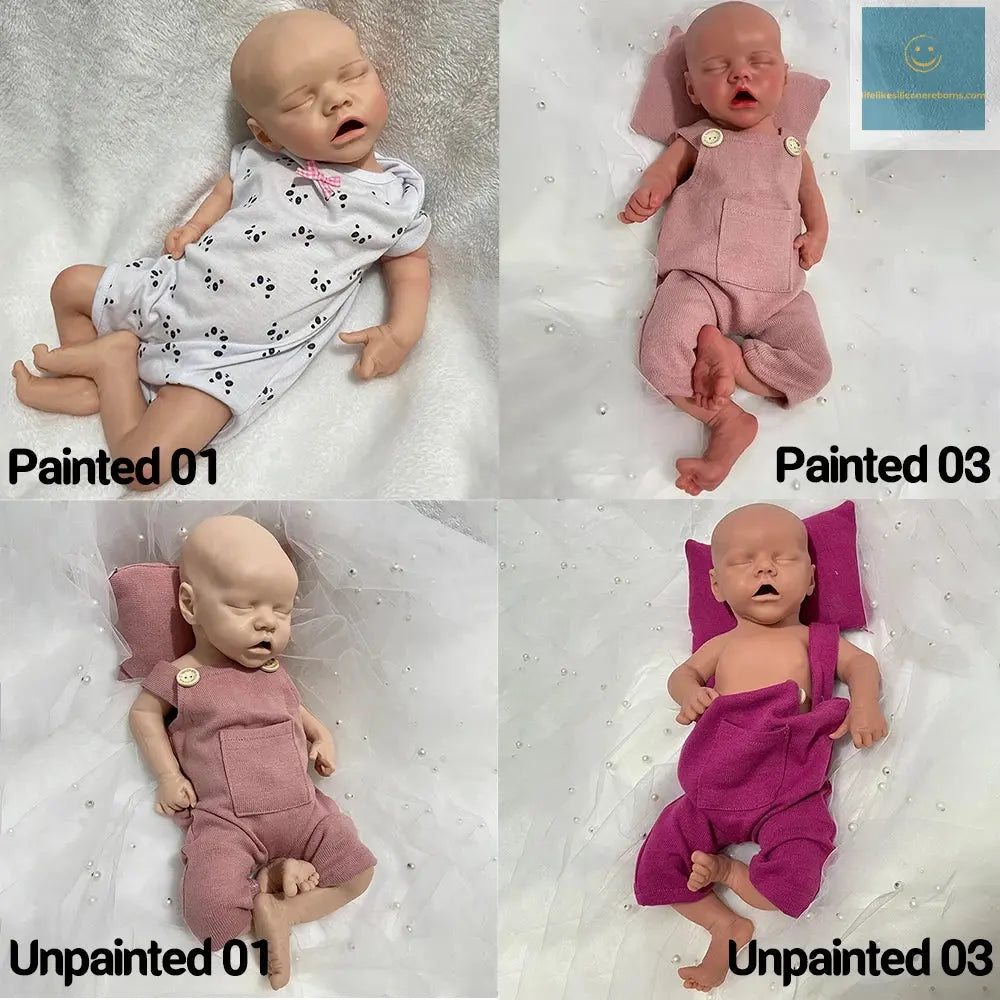 Newborn Unpainted 18'' Girl Full Body Platinum Silicone Reborn Baby Doll Washable Soft Handmade Dolls for Children Toys lifelikesiliconereborns.com