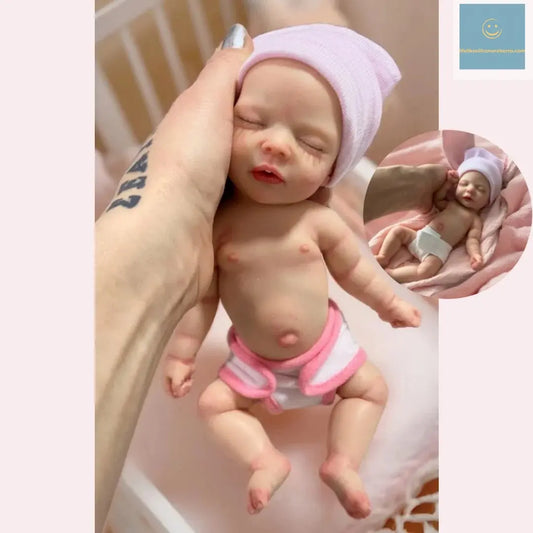 Open Mouth 10Inch Washable bebe reborn de silicona Girl Doll With Painted Bald Soft Touch Newborn Doll reales para niñas lifelikesiliconereborns.com