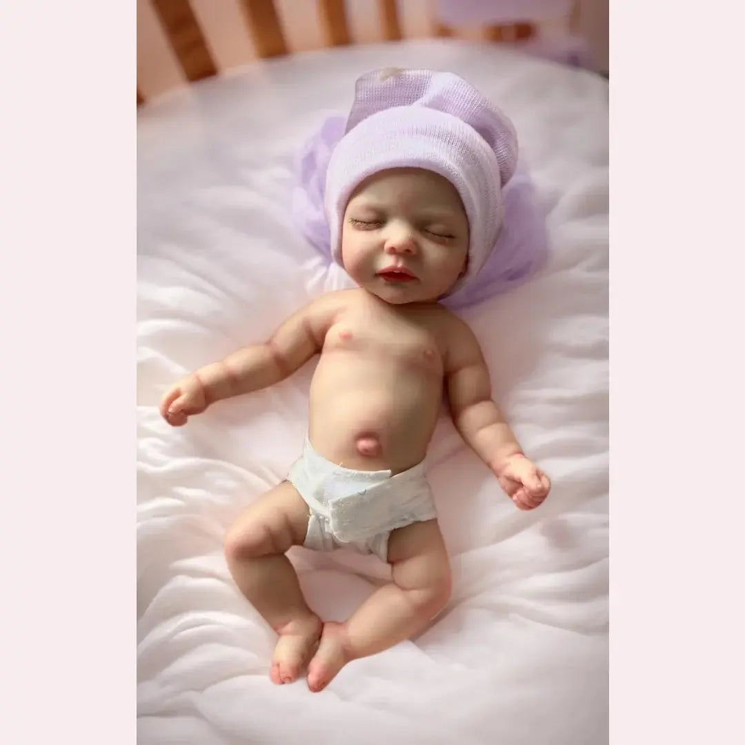 Open Mouth 10Inch Washable bebe reborn de silicona Girl Doll With Painted Bald Soft Touch Newborn Doll reales para niñas lifelikesiliconereborns.com