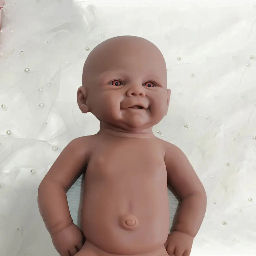 Photography Prop 17Inch Lifelike Silicone Reborn Baby Girl Realistic Skin Flexible Limbs Doll Perfect for Shoots Christmas Gift lifelikesiliconereborns.com